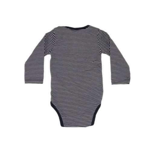 BODY ML LISTR BR/MAR TEDDY BOOM TAM 3/6M - Image 2