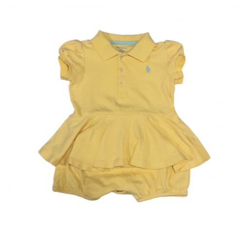 ROMPER POLO AMARELO RALPH LAUREN TAM 12 M