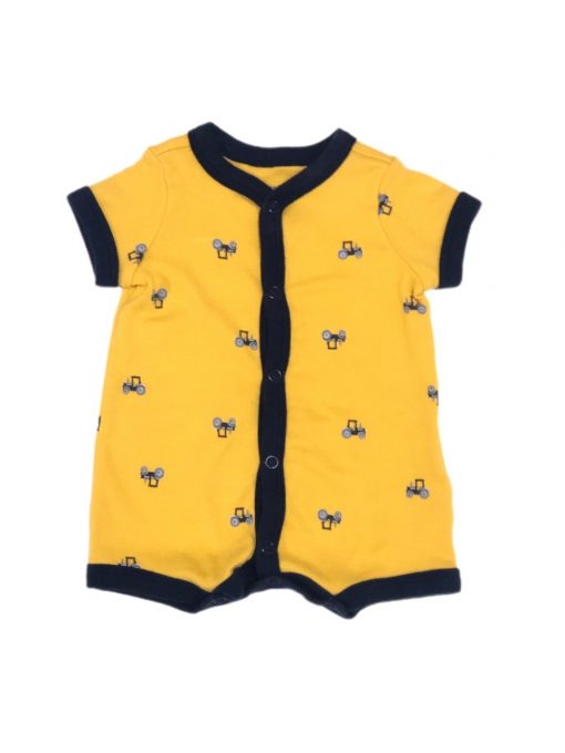 ROMPER TRATOR AMARELO CARTERS TAM RN