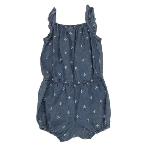 ROMPER ANCORAS JEANS CARTERS TAM 6M - Image 2