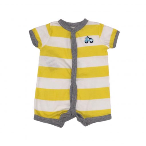 ROMPER TRATOR MOTO AMARELO CARTERS TAM NB