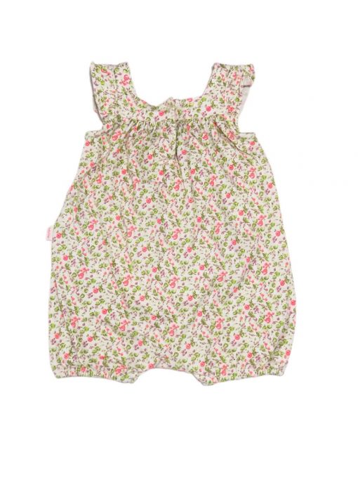 ROMPER FLORAL/CHAPEU VERDE GAP TAM 6/9M - Image 2