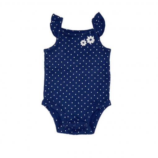 BODY REGATA FLOR AZUL MARINHO CARTERS TAM 3M