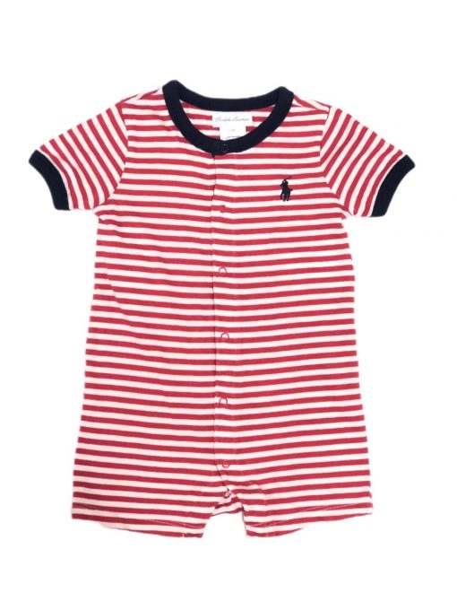 ROMPER LISTR BR/VERM RALPH LAUREN TAM 6M