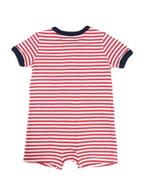 ROMPER LISTR BR/VERM RALPH LAUREN TAM 6M - Image 2