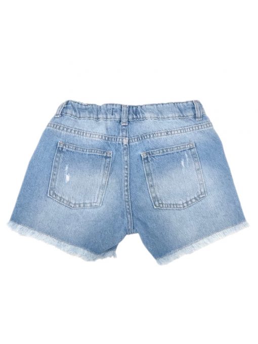 SHORT DESFIADO JEANS KIDS DENIM TAM 9/10 - Image 2