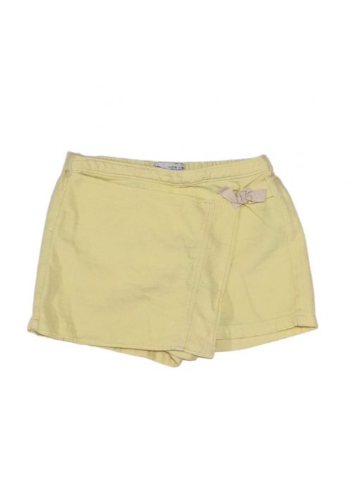 SHORT TRANSPASSADO AMARELO ZARA TAM 11/12